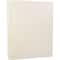 JAM Paper Strathmore Natural White Linen 8.5" x 11" Heavy-Weight Cardstock, 50 Sheets